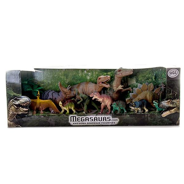 Игровой набор из 11 фигурок динозавров и дерева  